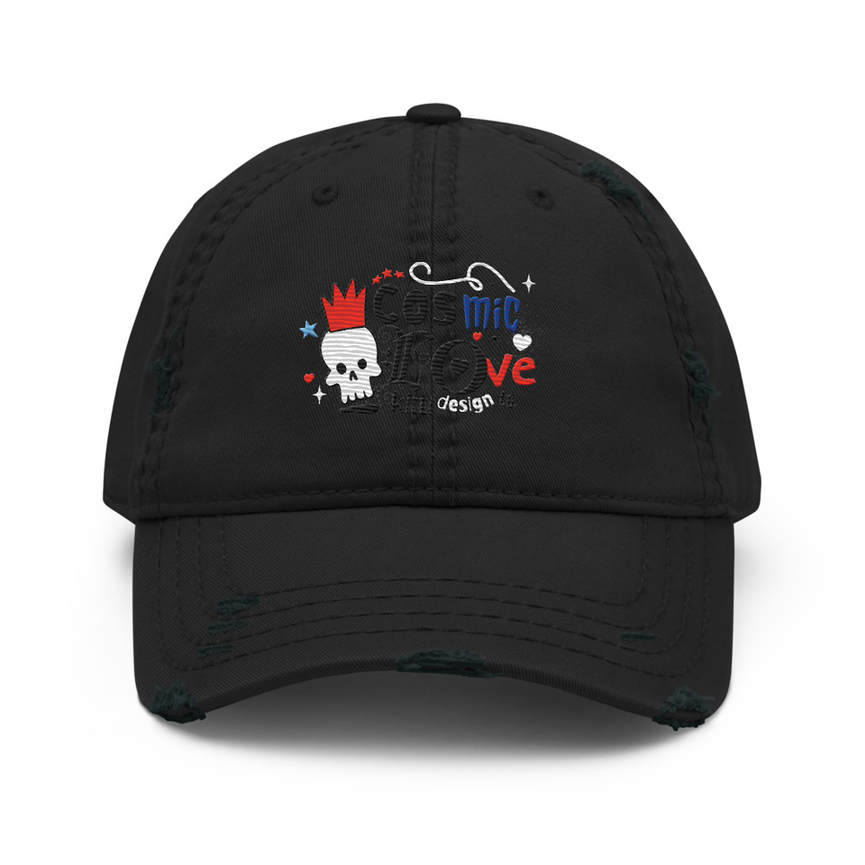 Cosmic Love Distressed Dad Hat