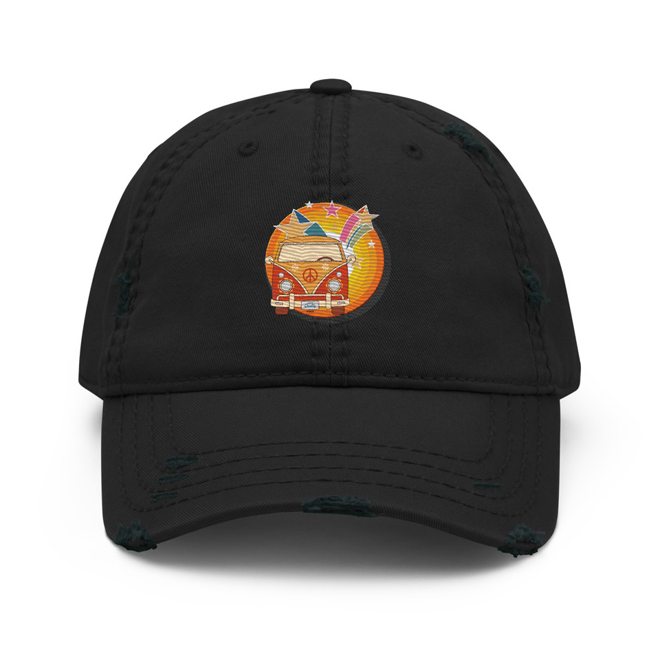 Crafted in Kittl Distressed Dad Hat