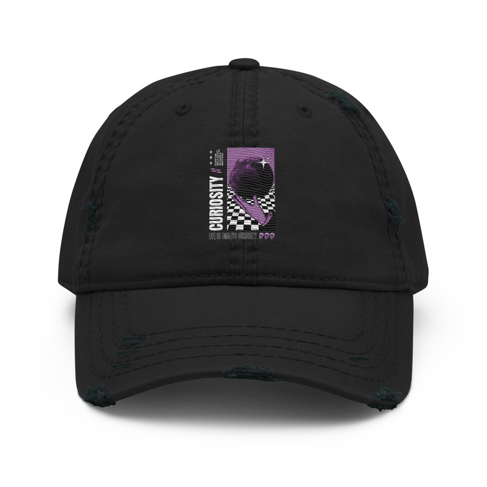 Curiosity Streetwear Distressed Dad Hat