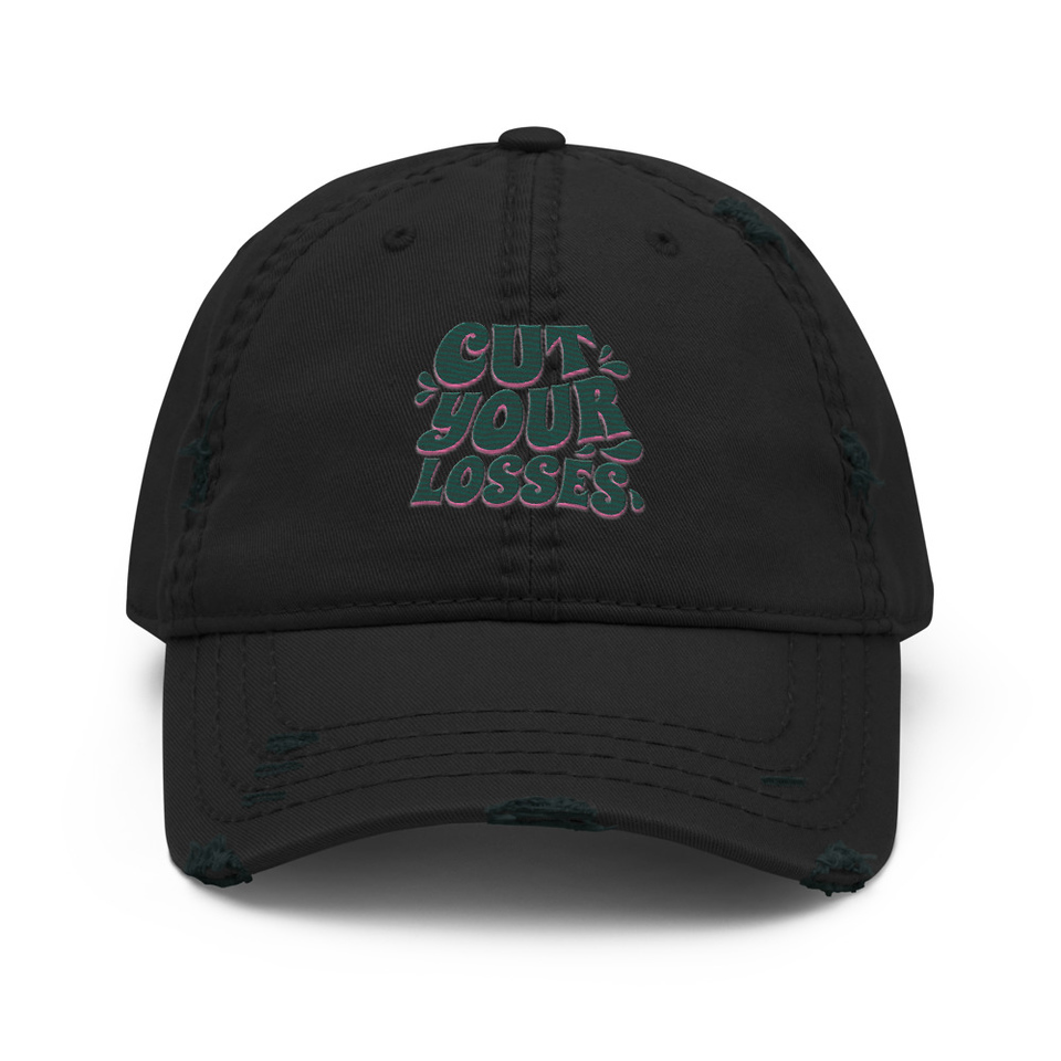 Cut your Losses Distressed Dad Hat