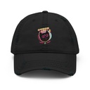 Cyber Cat - Neon Color Distressed Dad Hat