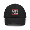 Dads Rule (1) Distressed Dad Hat