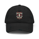 Death Skull - Flower Distressed Dad Hat