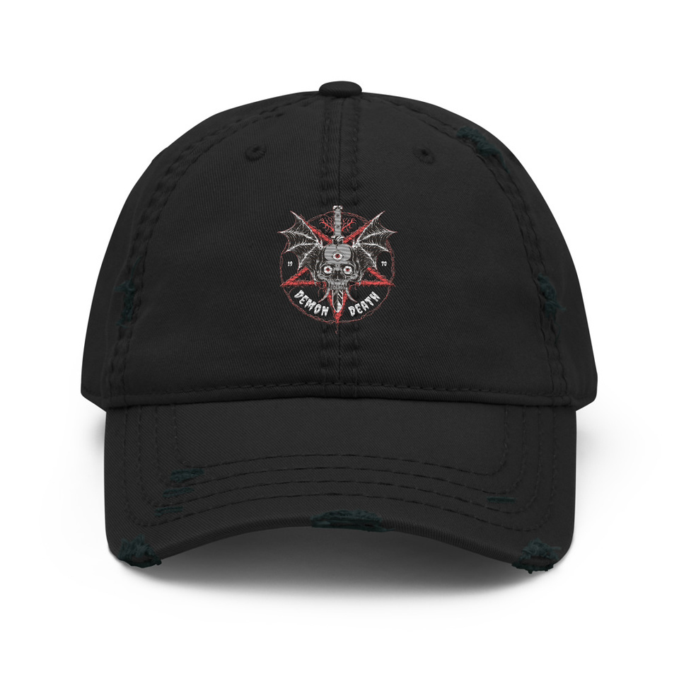 DEMON DEATH Distressed Dad Hat