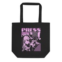 'Press Pause' Anime Gaming Eco Tote Bag