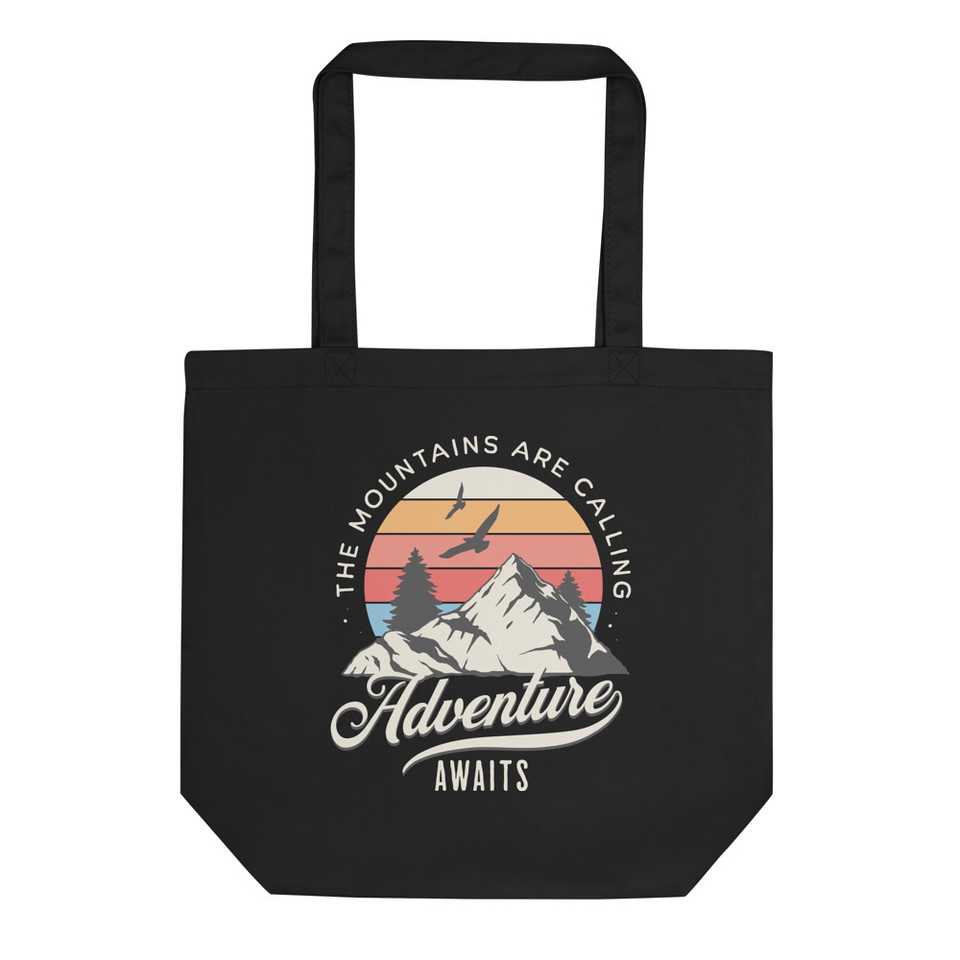 Adventure Await - Wilderness Camping Eco Tote Bag