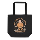 All Tricks No Treats - Pumpkin Mascot Eco Tote Bag