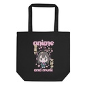 Anime and Music Eco Tote Bag