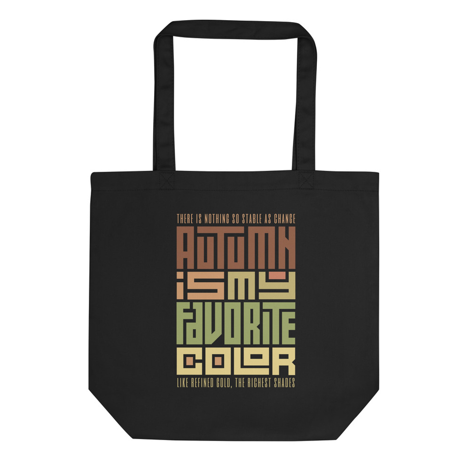 Autumn is my Favorite Color - Lettering Eco Tote Bag