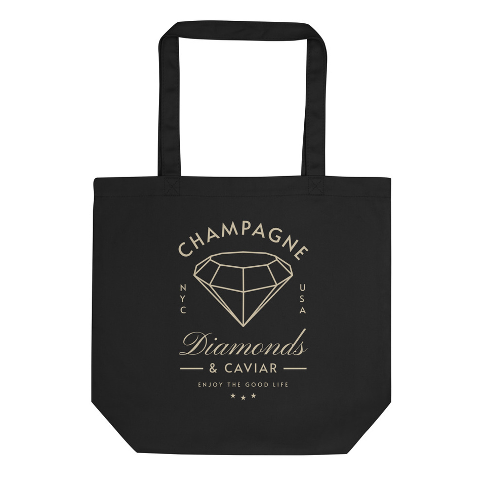 Black Diamonds - Elegant Eco Tote Bag