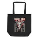 Blood & Basss - Snake and Skull Eco Tote Bag