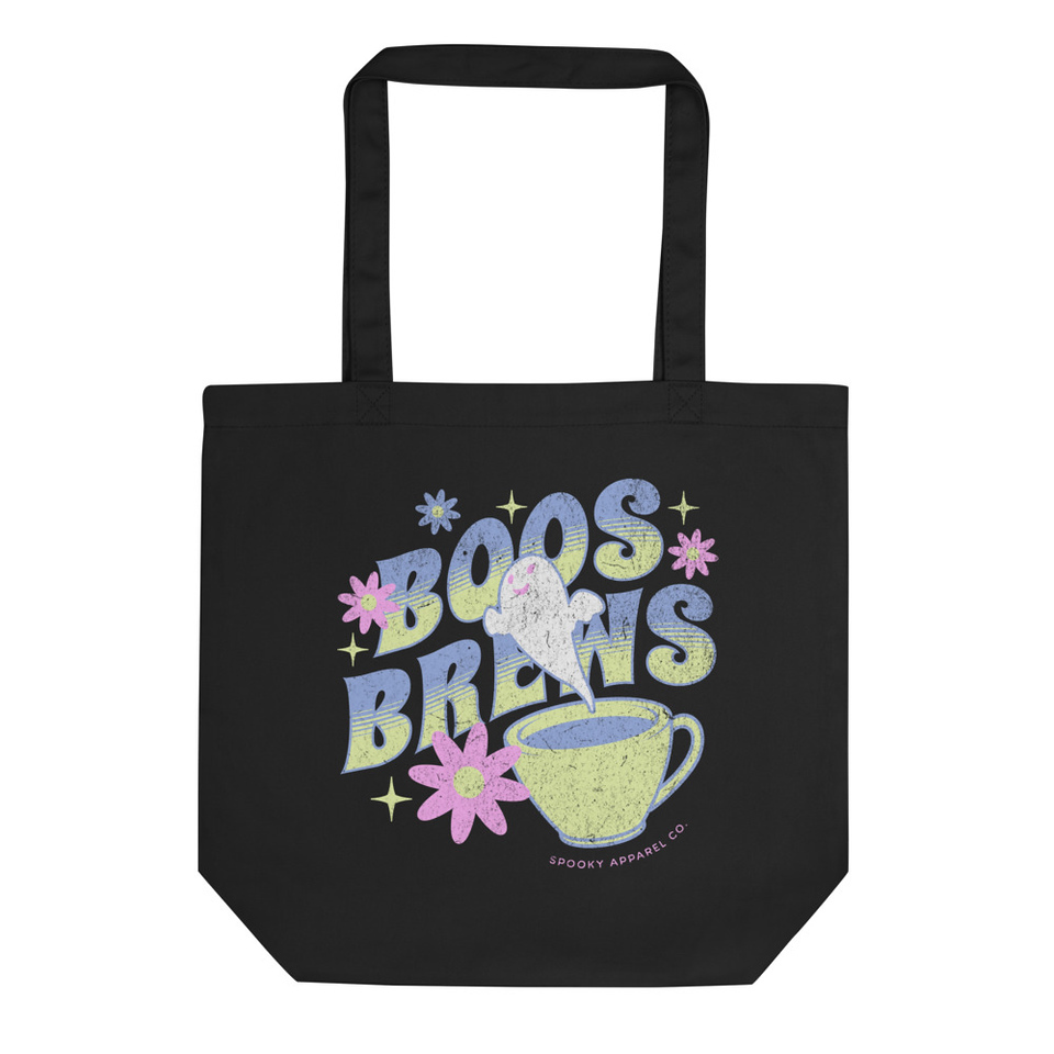 Boos + Brews - Halloween Eco Tote Bag