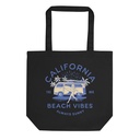 California Beach Vibes - Retro Camper Van Eco Tote Bag