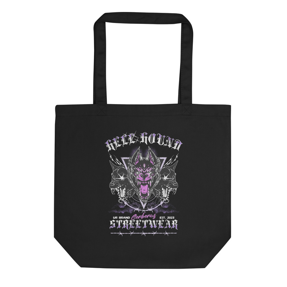 Cerberus Hell Hound Streetwear - Dark Aesthetic Eco Tote Bag