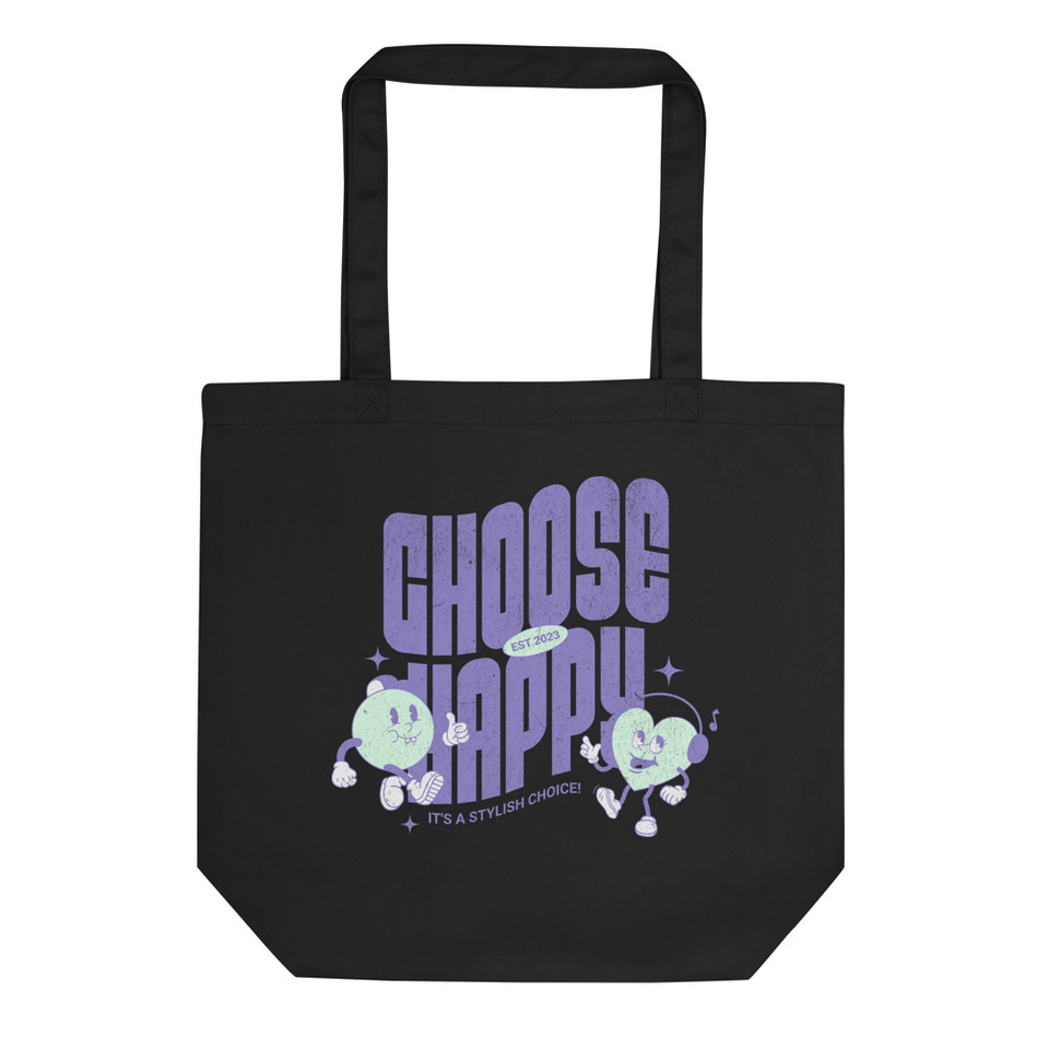 Choose Happy (2) Eco Tote Bag