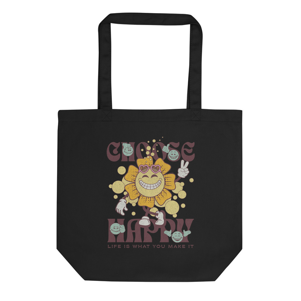 Choose Happy Eco Tote Bag