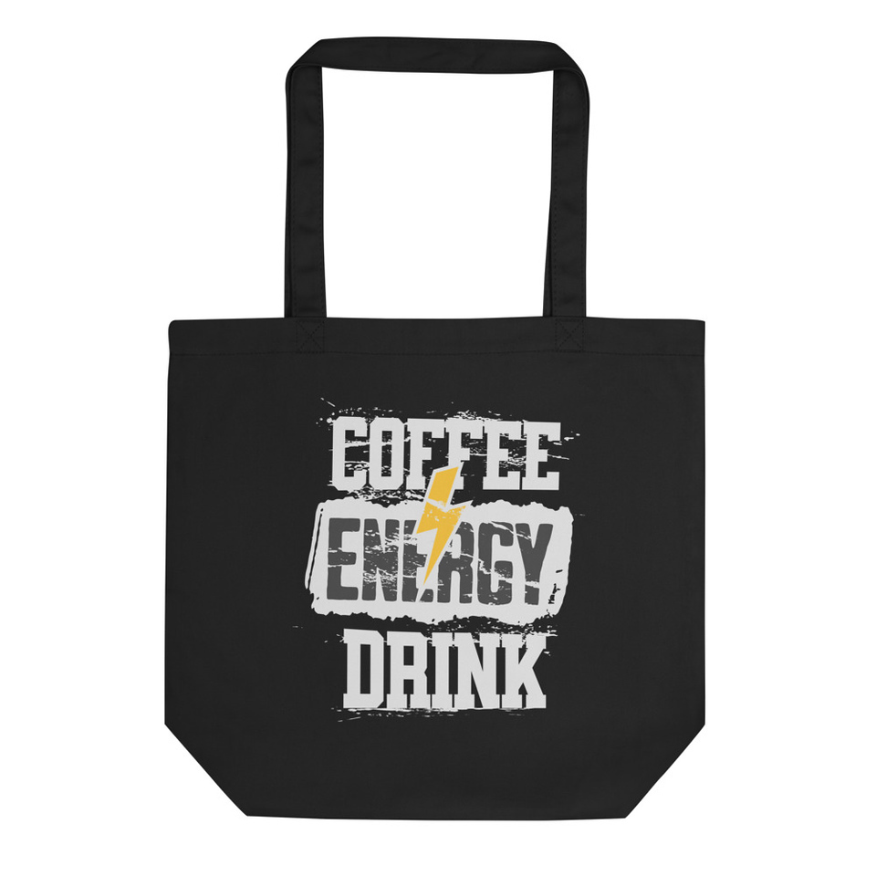 Coffee Energy Drink - Grunge Bolt Eco Tote Bag