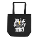 Coffee Energy Drink - Grunge Bolt Eco Tote Bag