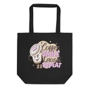 Coffee is Happiness - Retro Cartoon Mascot Eco Tote Bag