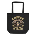 Coffee, The art of Winning The Day Eco Tote Bag