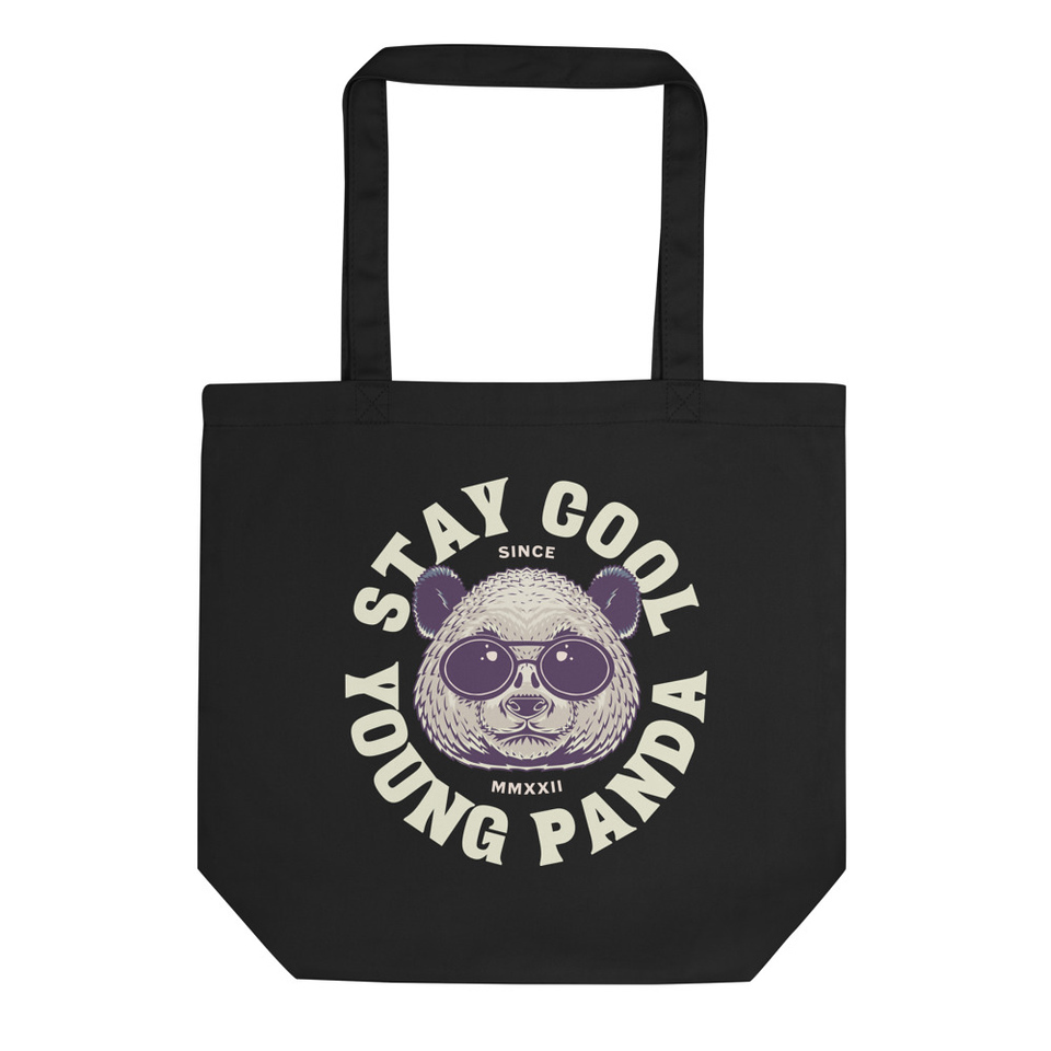 Cool Panda with Sunglasses -  Eco Tote Bag