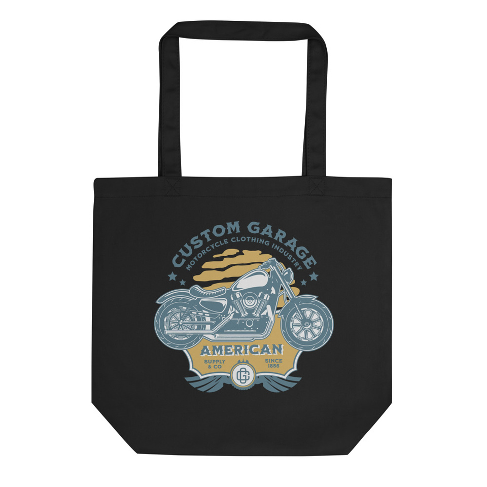 Custom Garage - Motorcycle Eco Tote Bag
