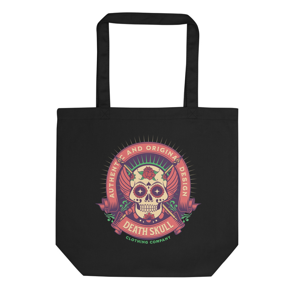 Death Skull - Badge  Eco Tote Bag