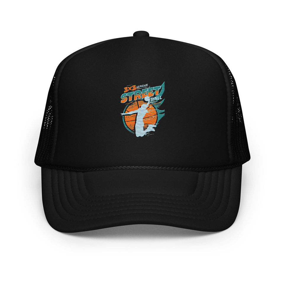 3x3 Basketball League Foam Trucker Hat