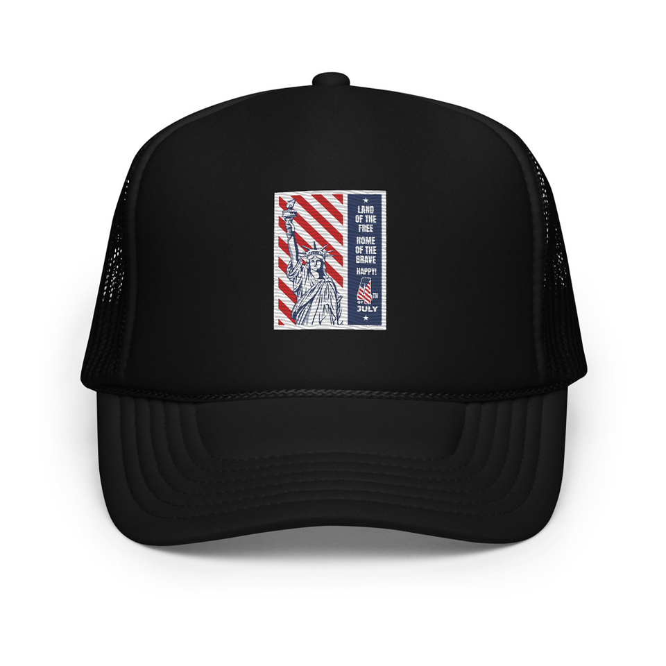 4th of July Foam Trucker Hat