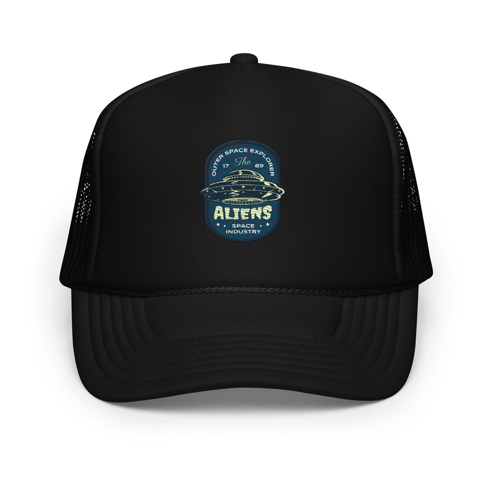 Aliens Outer Space Explorer - UFO Foam Trucker Hat