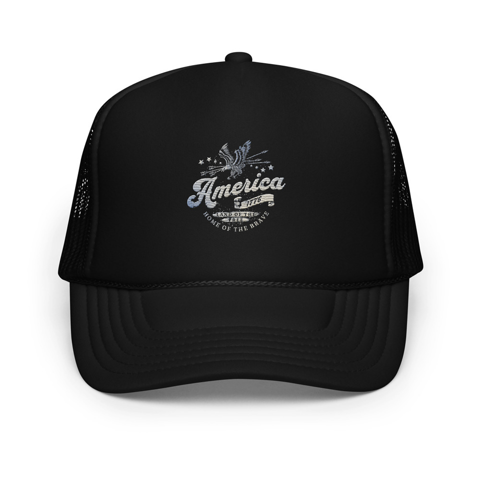 America 1776 Foam Trucker Hat