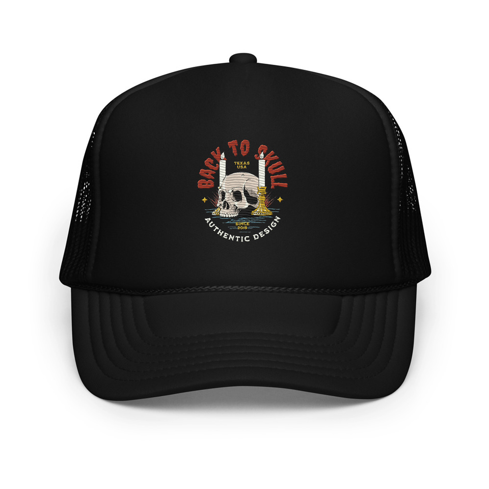 Back to Skull - Authenthic Design  Foam Trucker Hat