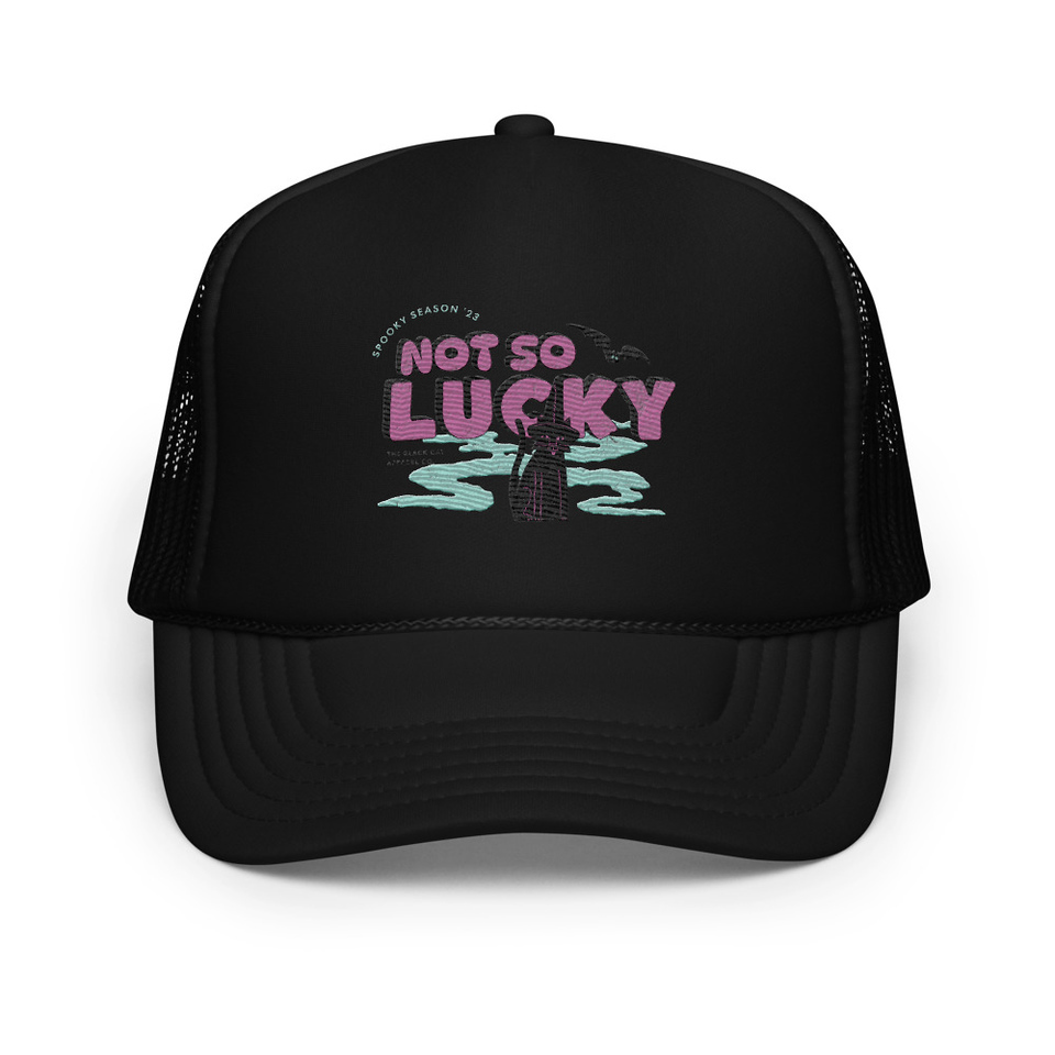 Bad Luck Kitty - Halloween Foam Trucker Hat