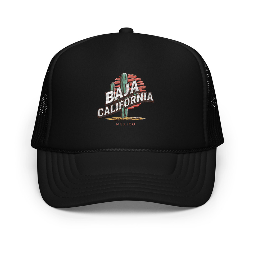 Baja Cali Mexico Foam Trucker Hat