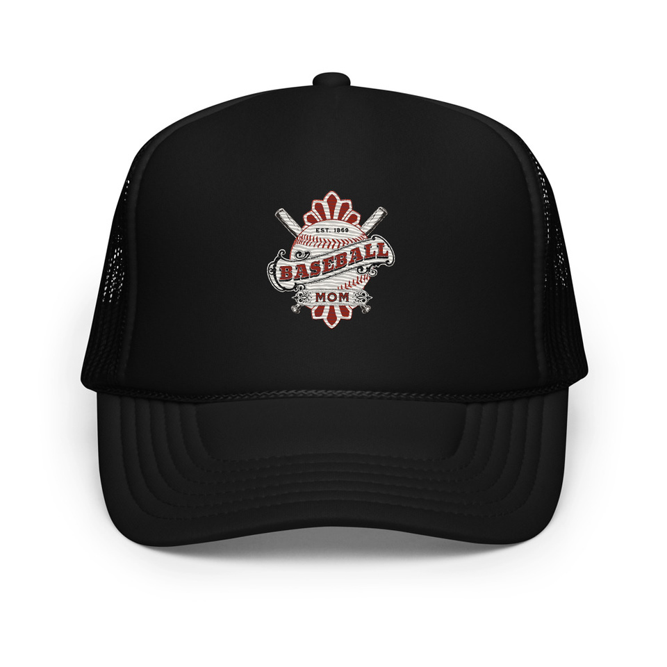 Baseball Mom Foam Trucker Hat