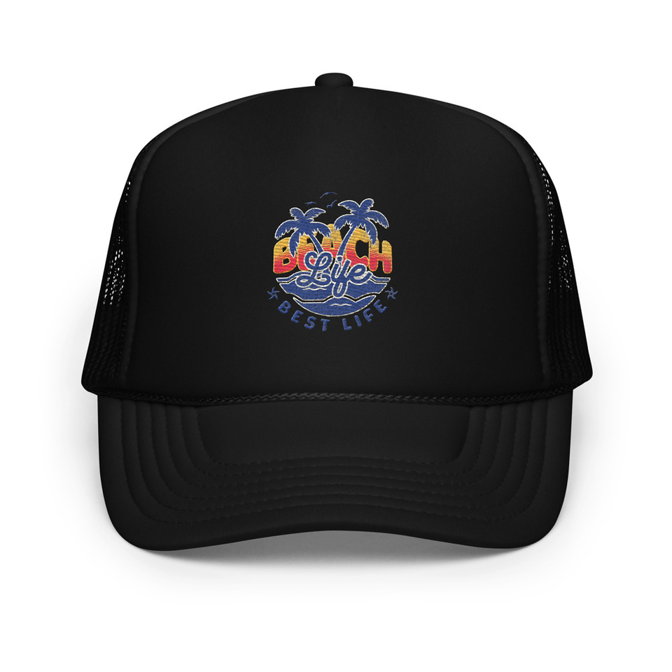 Beach Life Best Life Foam Trucker Hat