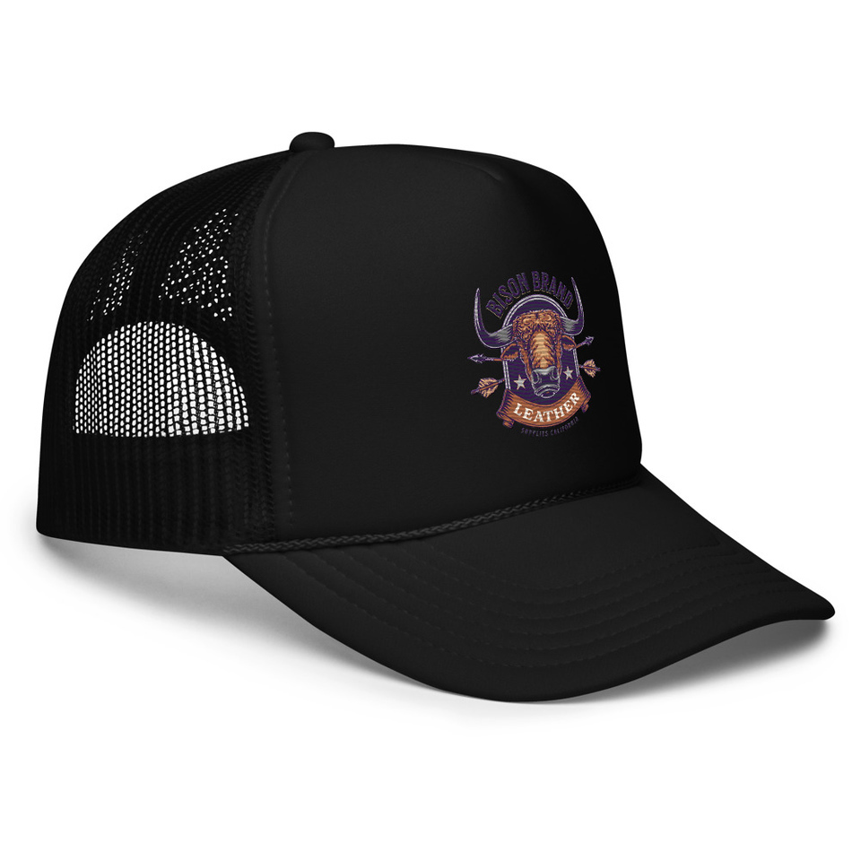 Bison Brand Leather - Animal Foam Trucker Hat