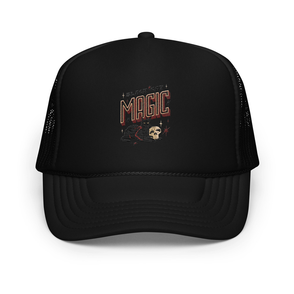 Black Cat Magic Foam Trucker Hat