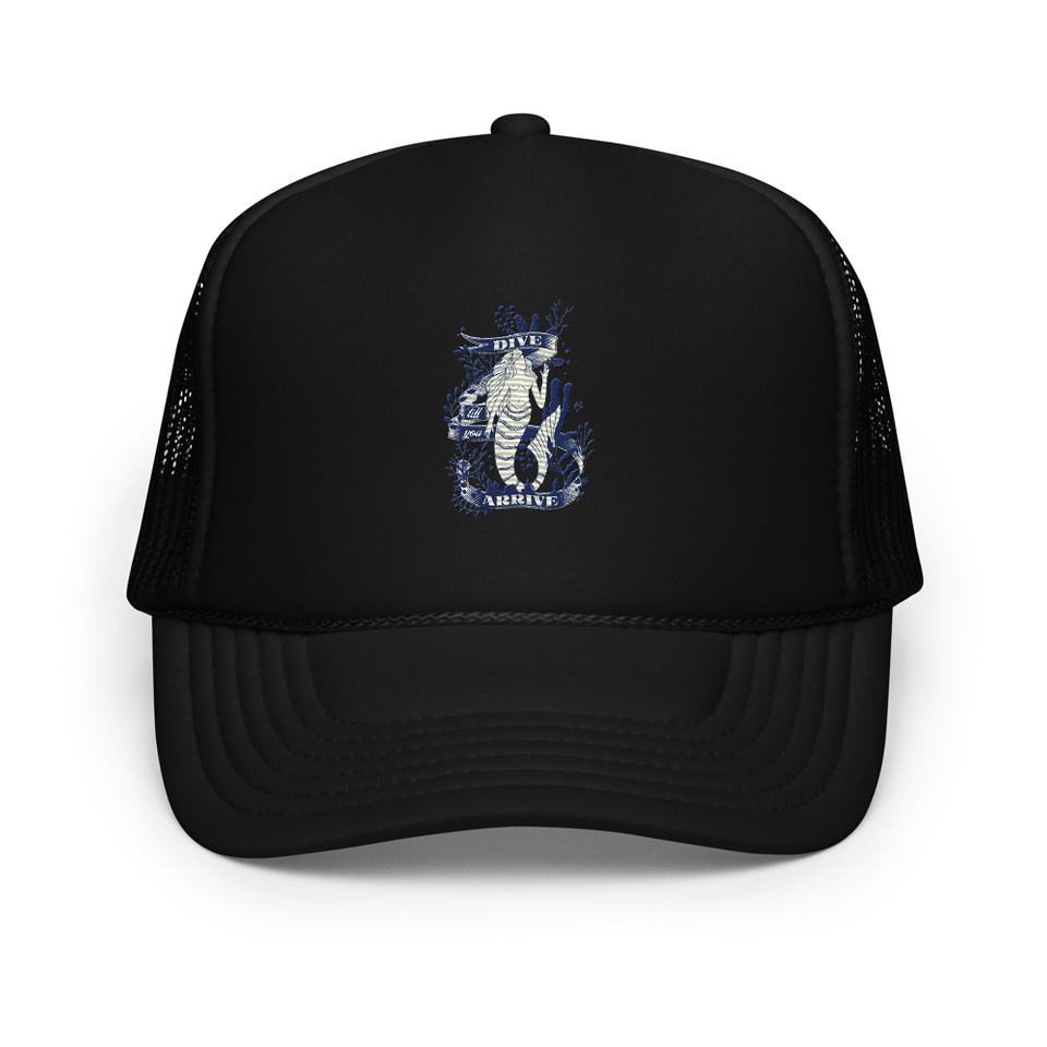 Blue Mermaid - Nautical Foam Trucker Hat