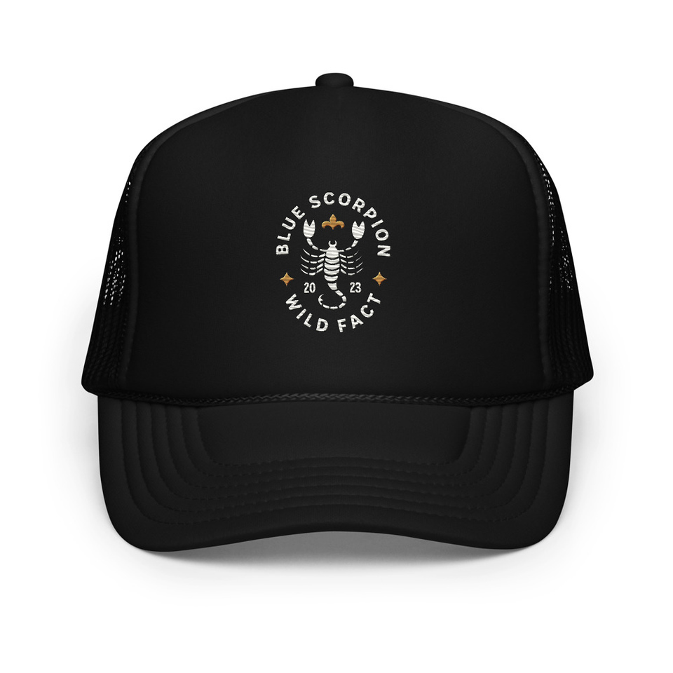 Blue Scorpion - Wildlife Animal Foam Trucker Hat