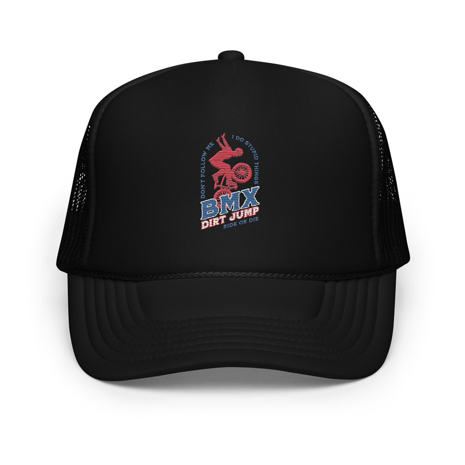 BMX Dirt Jump - Extreme Sports Foam Trucker Hat