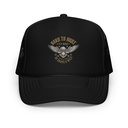BORN TO HUNT- BE BRAVE & WILD Foam Trucker Hat