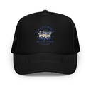 California Beach Vibes - Retro Camper Van Foam Trucker Hat