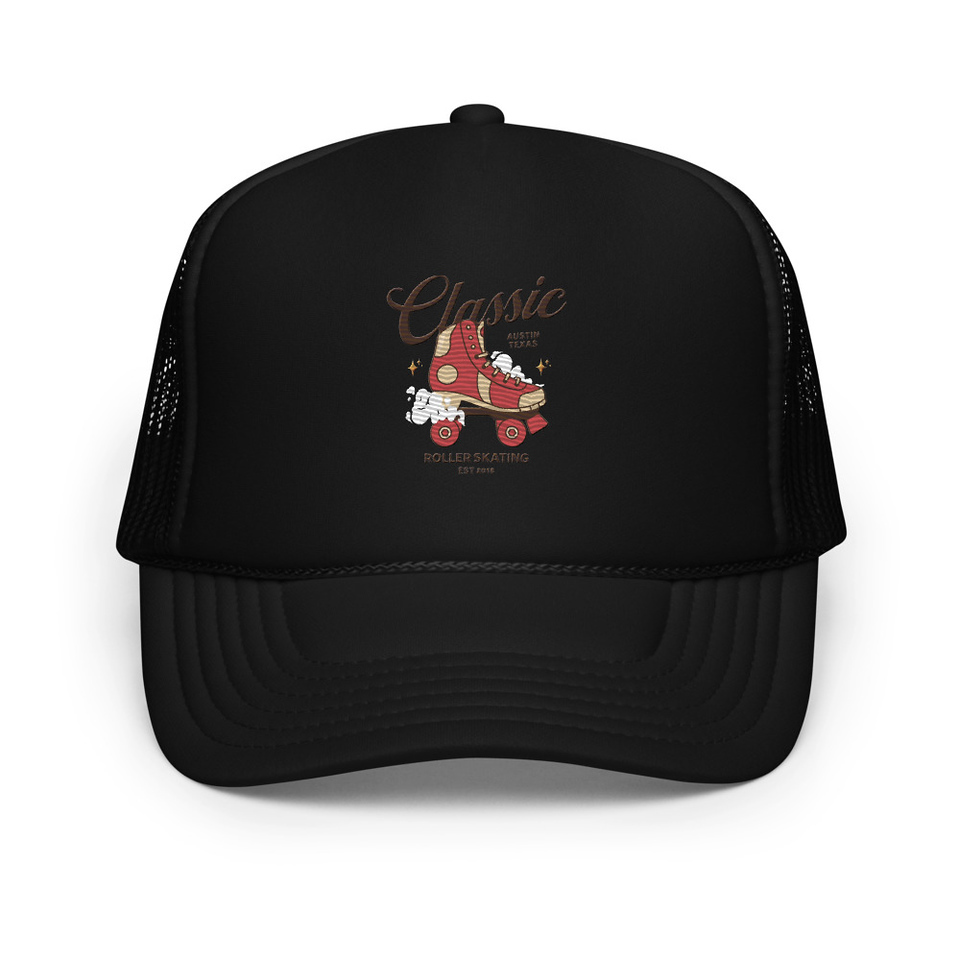 Classic Roller Skating - Sports Apparel Foam Trucker Hat