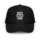 Coffee Energy Drink - Grunge Bolt Foam Trucker Hat