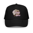 Coffee is Happiness - Retro Cartoon Mascot Foam Trucker Hat