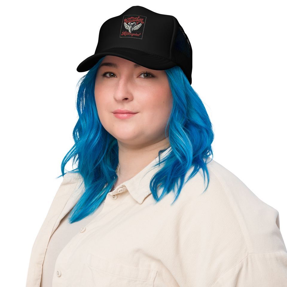 custom motorcycle  Foam Trucker Hat