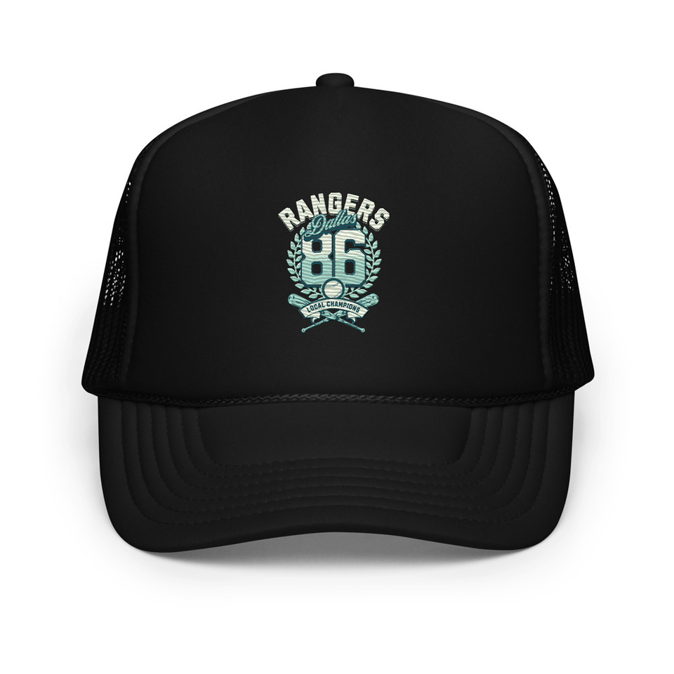 Dallas Rangers - Old School Sports Foam Trucker Hat