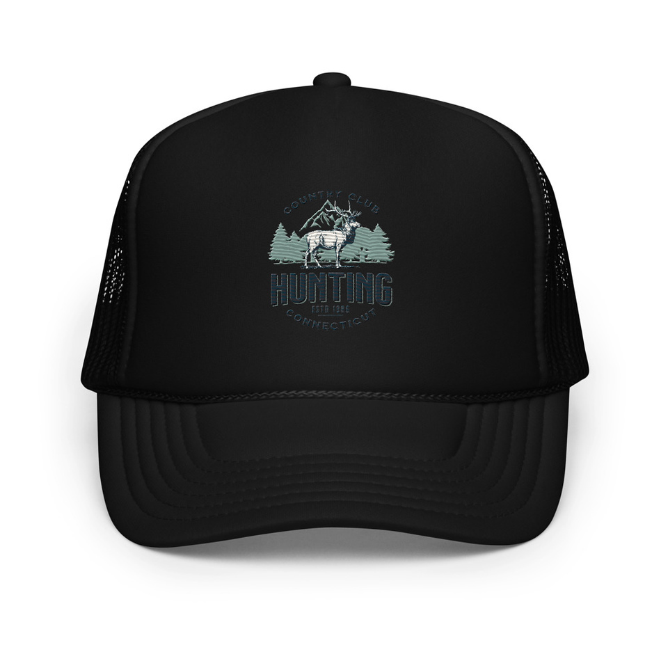 Deer Hunting Country Club  Foam Trucker Hat