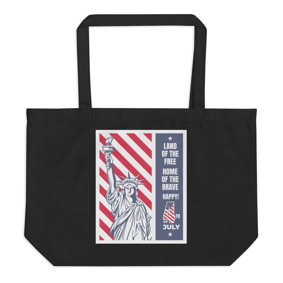4th of July Large Eco Tote